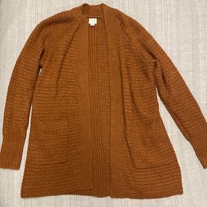 A New Day burnt orange cardigan sweater